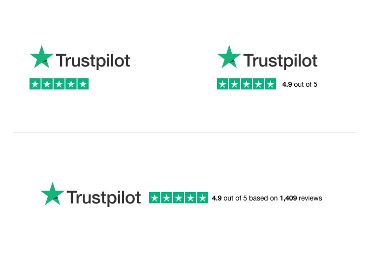 Etaleer je Trustpilot rating.